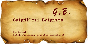 Galgóczi Brigitta névjegykártya