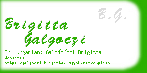 brigitta galgoczi business card